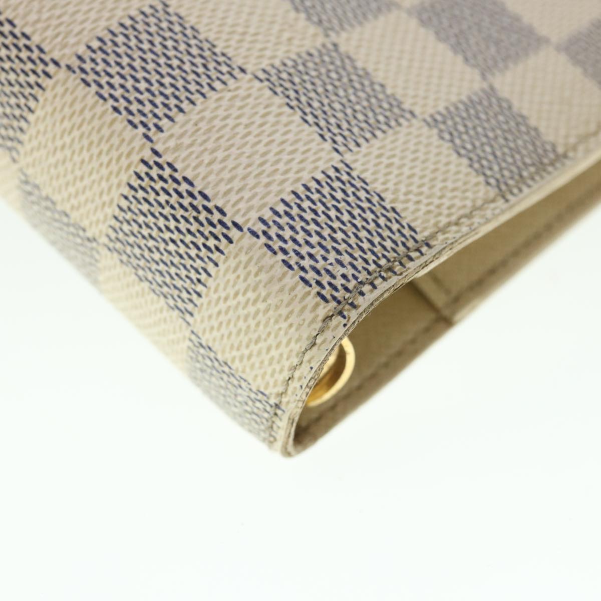 LOUIS VUITTON Damier Azur Agenda MM Day Planner Cover R20707 LV 55041