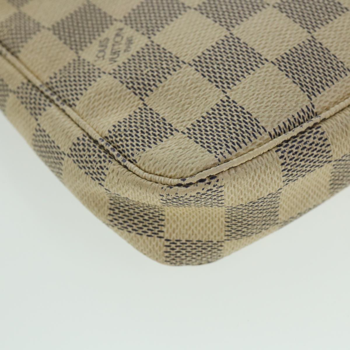 LOUIS VUITTON Damier Azur Pochette Accessoires Pouch N51986 LV 55044