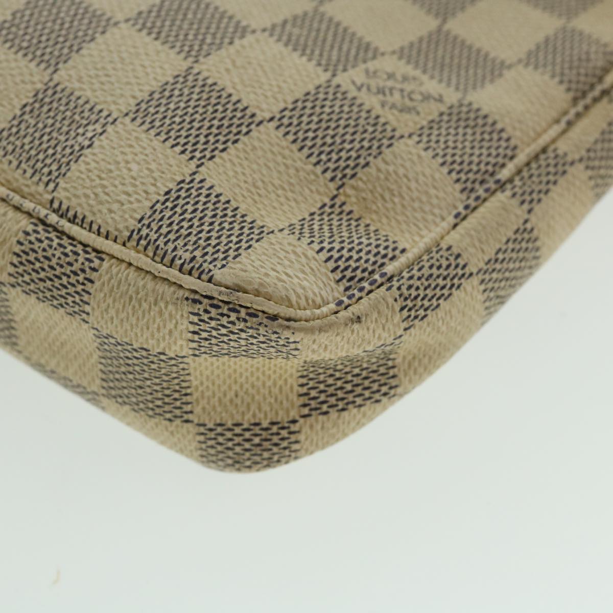 LOUIS VUITTON Damier Azur Pochette Accessoires Pouch N51986 LV 55044
