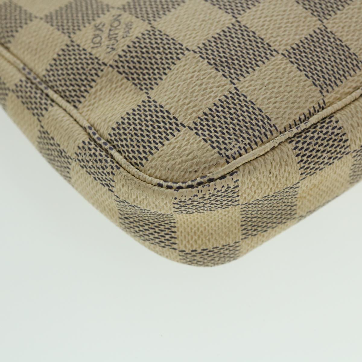 LOUIS VUITTON Damier Azur Pochette Accessoires Pouch N51986 LV 55044