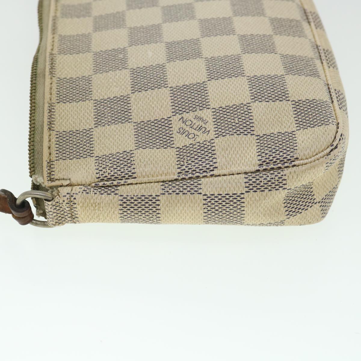 LOUIS VUITTON Damier Azur Pochette Accessoires Pouch N51986 LV 55044