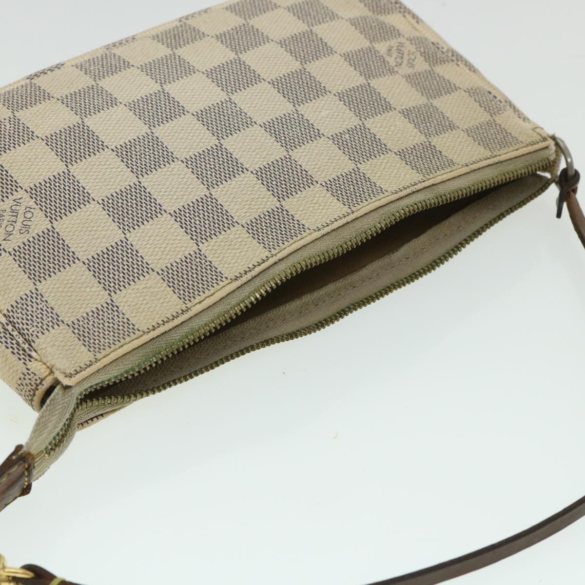 LOUIS VUITTON Damier Azur Pochette Accessoires Pouch N51986 LV 55044