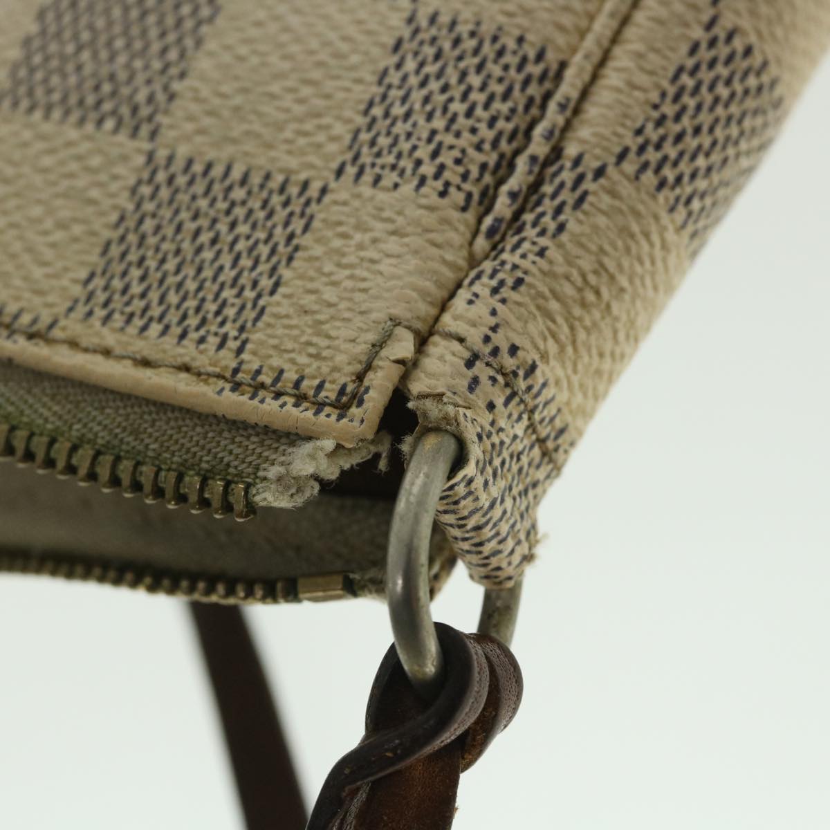 LOUIS VUITTON Damier Azur Pochette Accessoires Pouch N51986 LV 55044