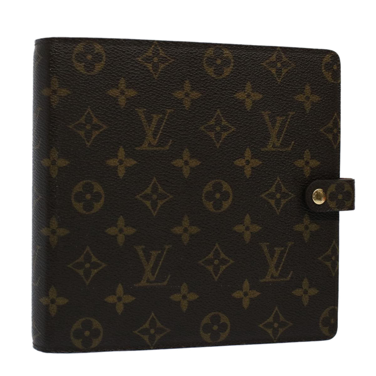LOUIS VUITTON Monogram Agenda Scrap Book Day Planner Cover R20955 LV 55046A