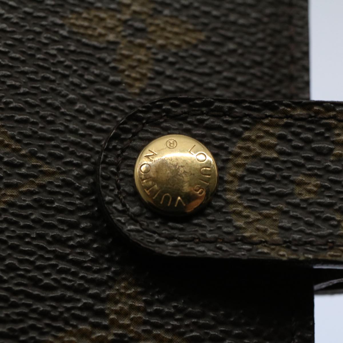 LOUIS VUITTON Monogram Agenda Scrap Book Day Planner Cover R20955 LV 55046A