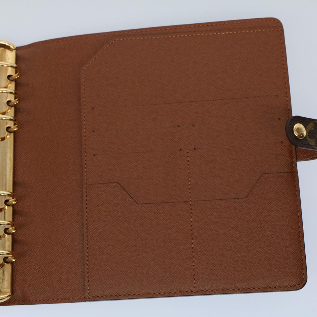 LOUIS VUITTON Monogram Agenda Scrap Book Day Planner Cover R20955 LV 55046A