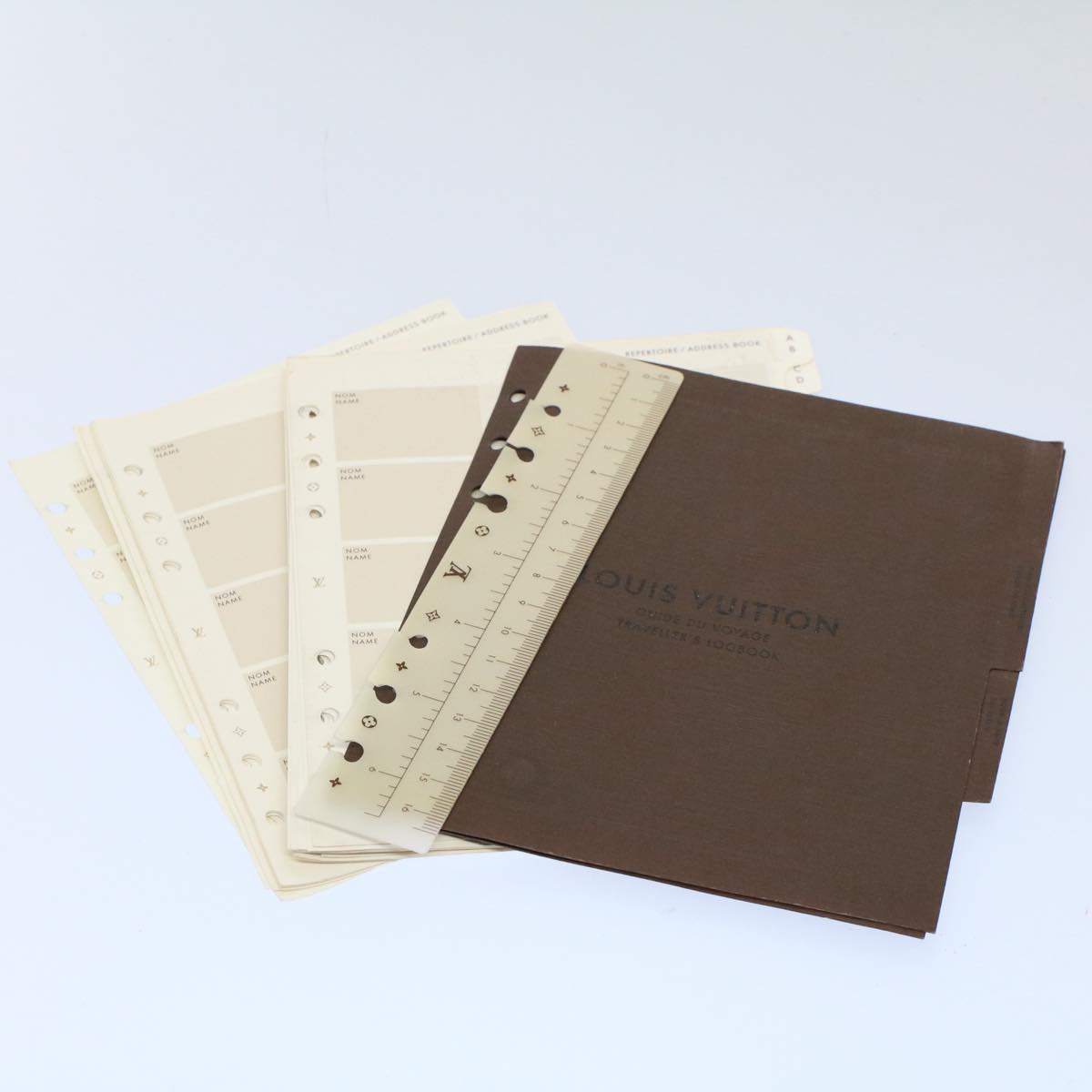 LOUIS VUITTON Monogram Agenda Scrap Book Day Planner Cover R20955 LV 55046A