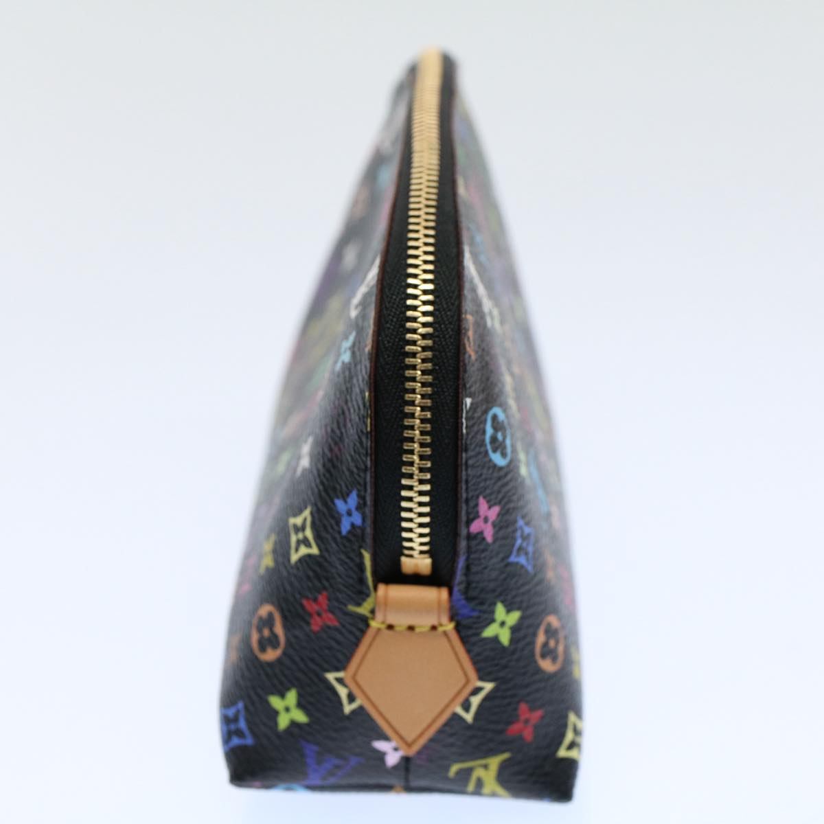 LOUIS VUITTON Monogram Multicolor Pochette Cosmetic Black M47355 LV 55047A
