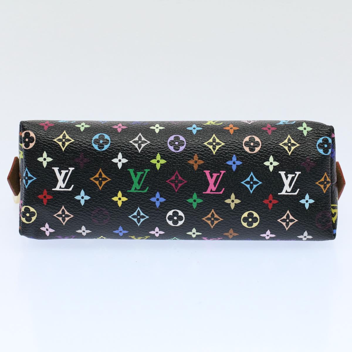 LOUIS VUITTON Monogram Multicolor Pochette Cosmetic Black M47355 LV 55047A