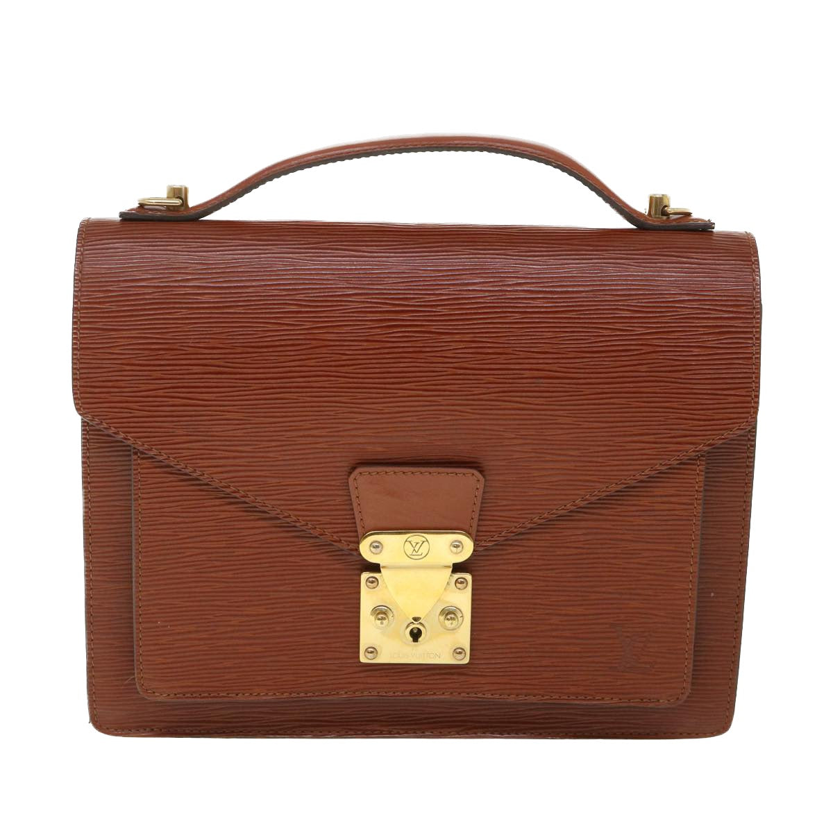 LOUIS VUITTON Epi Monceau Hand Bag Brown M52123 LV 55049