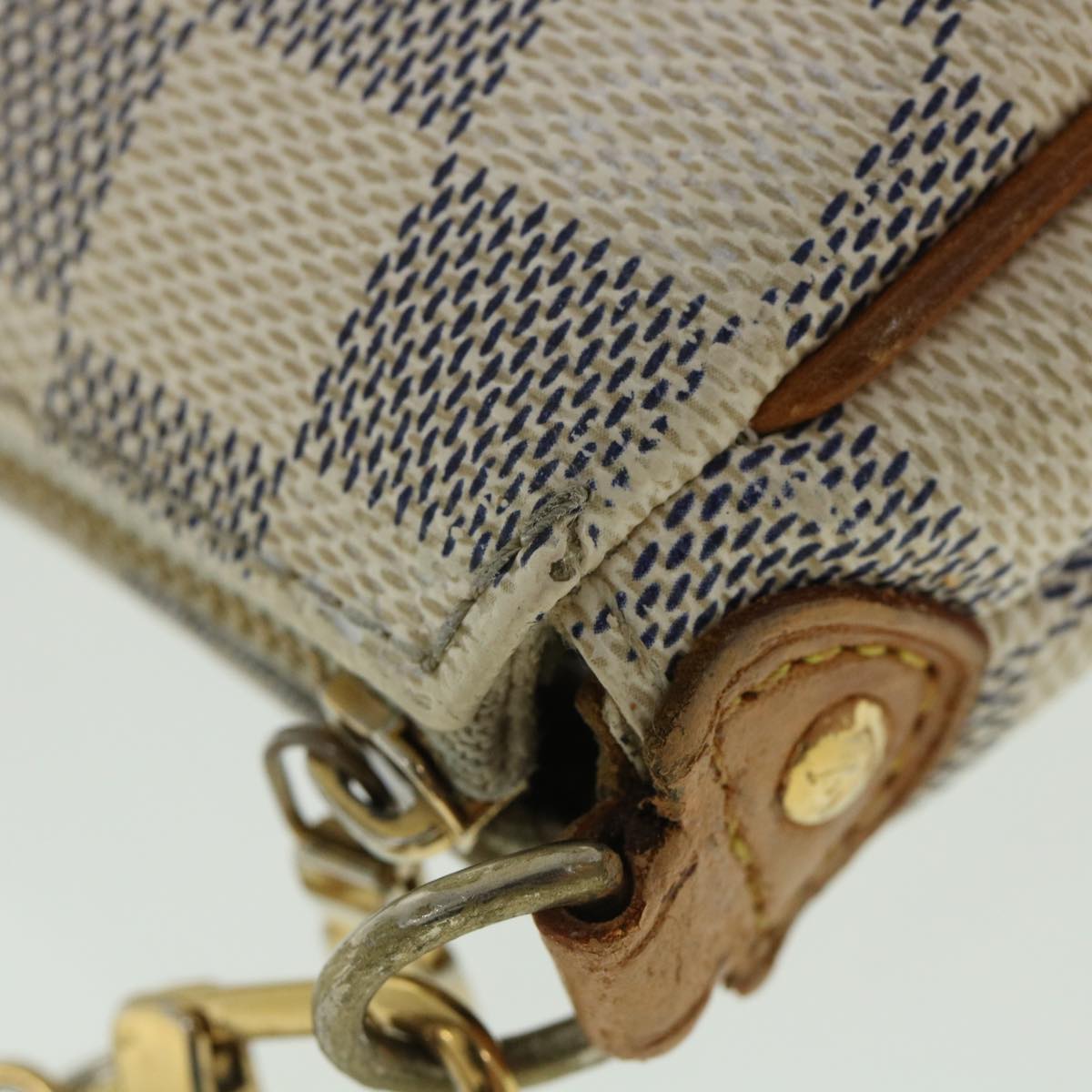 LOUIS VUITTON Damier Azur Eva Shoulder Bag 2way N55214 LV 55052