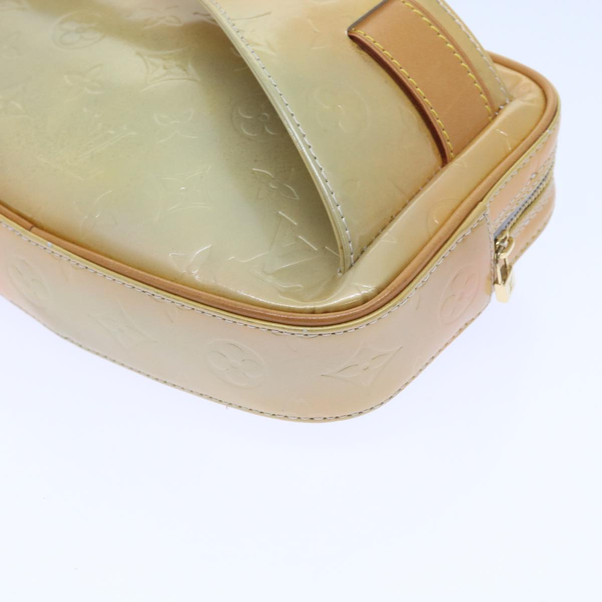 LOUIS VUITTON Monogram Vernis Fulton Waist Bag Gris M91041 LV 55054