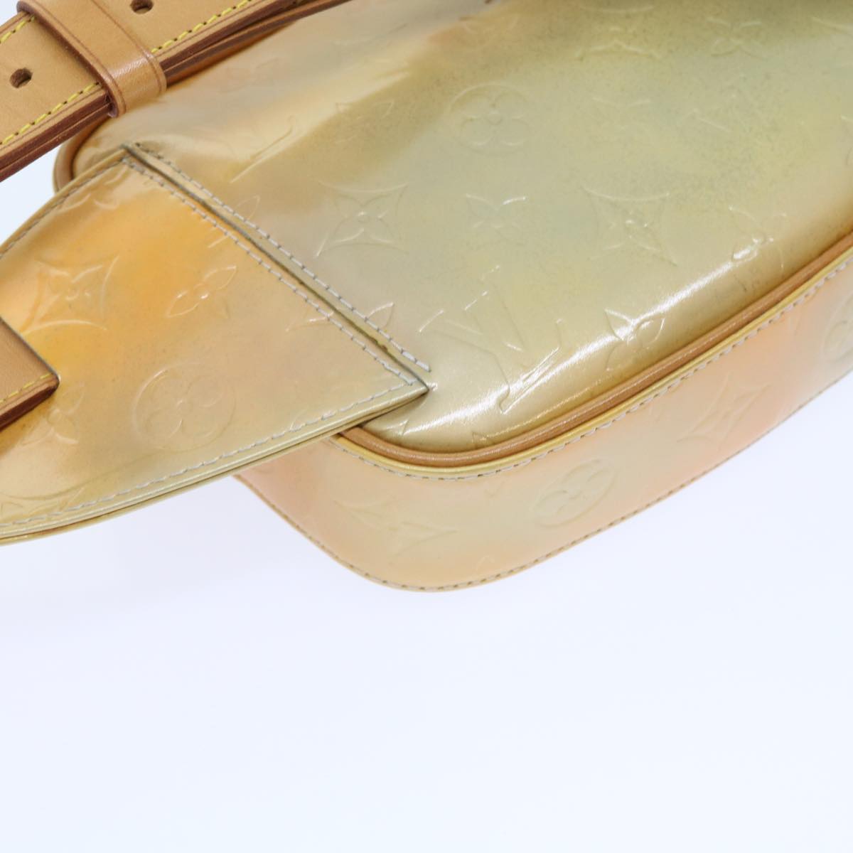 LOUIS VUITTON Monogram Vernis Fulton Waist Bag Gris M91041 LV 55054