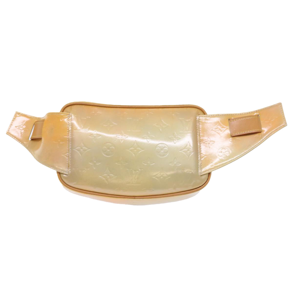 LOUIS VUITTON Monogram Vernis Fulton Waist Bag Gris M91041 LV 55054