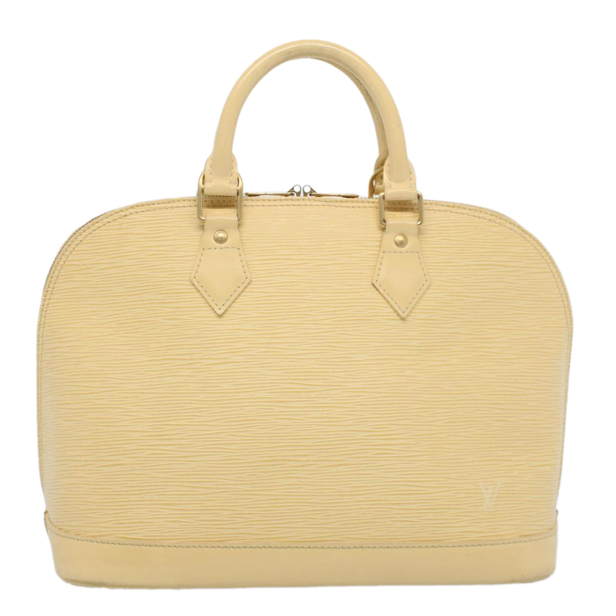 LOUIS VUITTON Epi Alma Hand Bag Cream Vanilla M5214A LV 55059