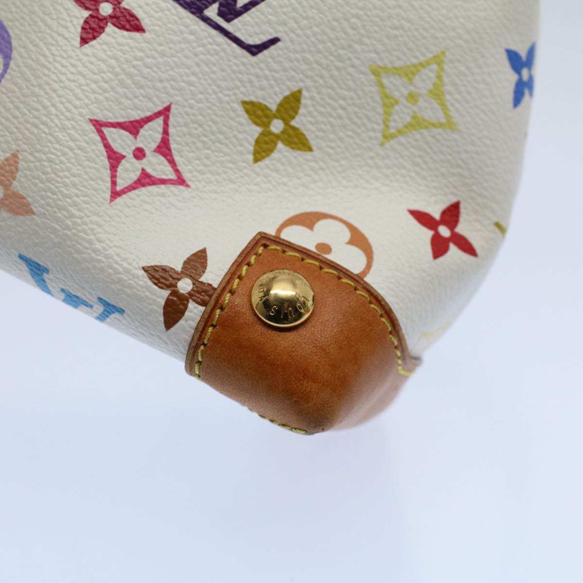 LOUIS VUITTON Monogram Multicolor Eliza Shoulder Bag White M40098 LV 55061