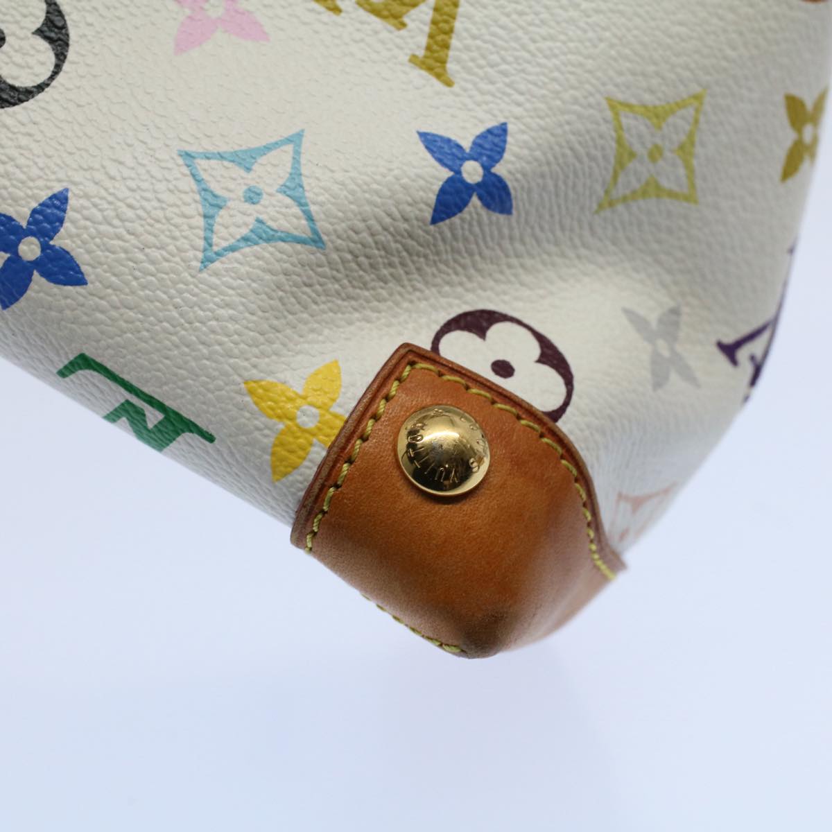 LOUIS VUITTON Monogram Multicolor Eliza Shoulder Bag White M40098 LV 55061