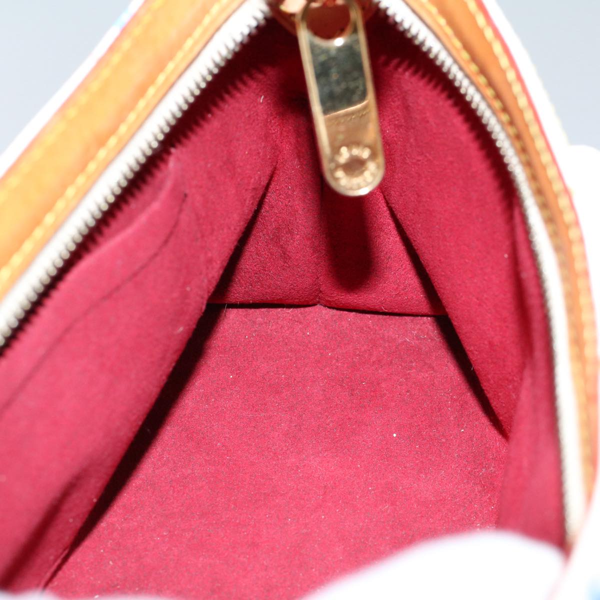 LOUIS VUITTON Monogram Multicolor Eliza Shoulder Bag White M40098 LV 55061