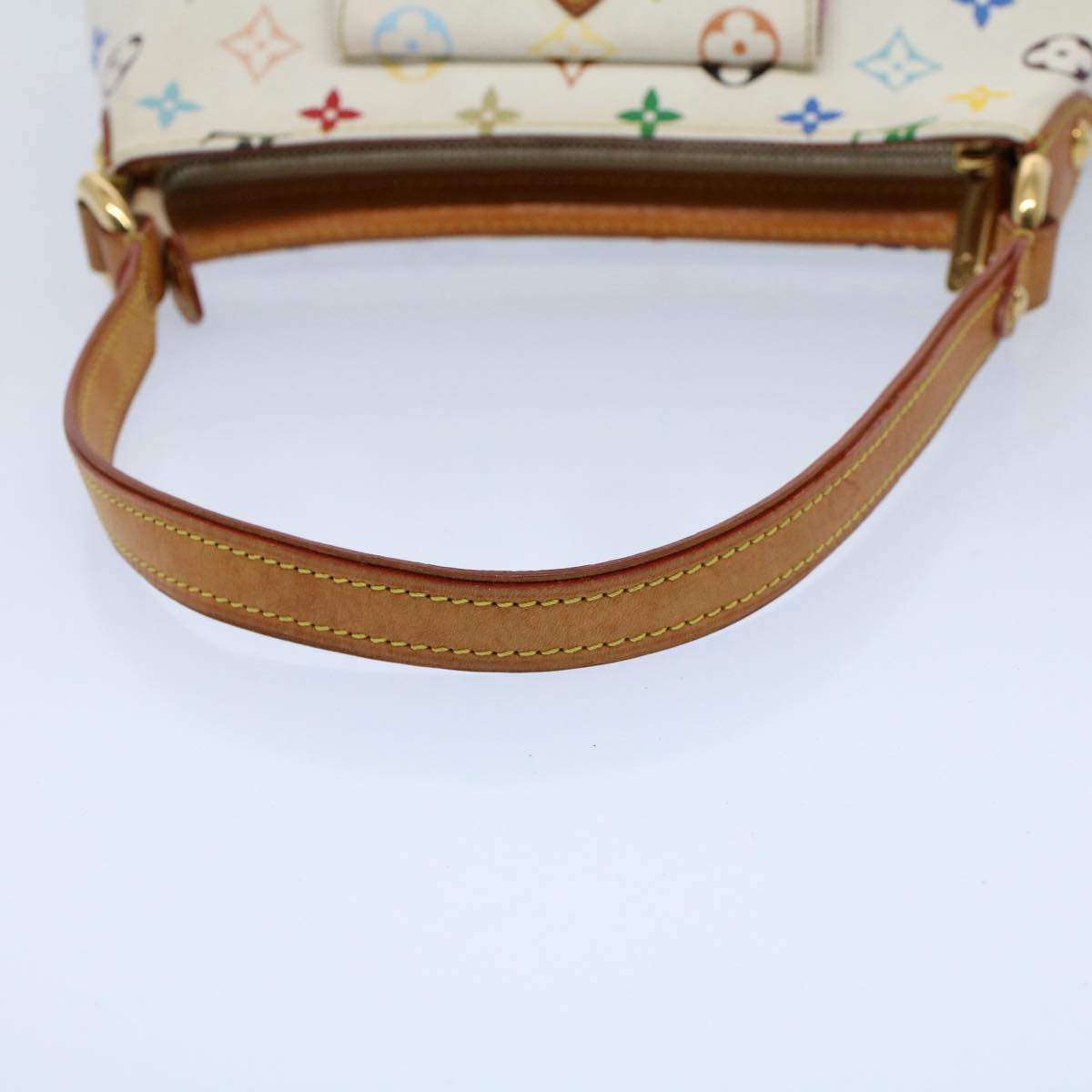 LOUIS VUITTON Monogram Multicolor Eliza Shoulder Bag White M40098 LV 55061