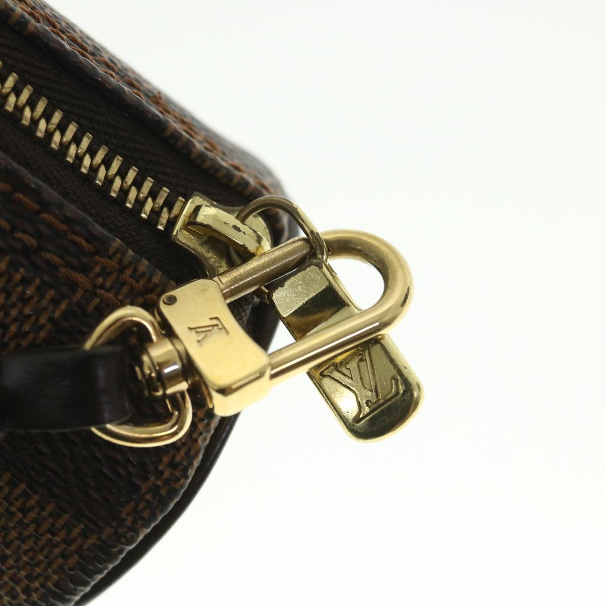 LOUIS VUITTON Damier Ebene Papillon Pouch LV 55069
