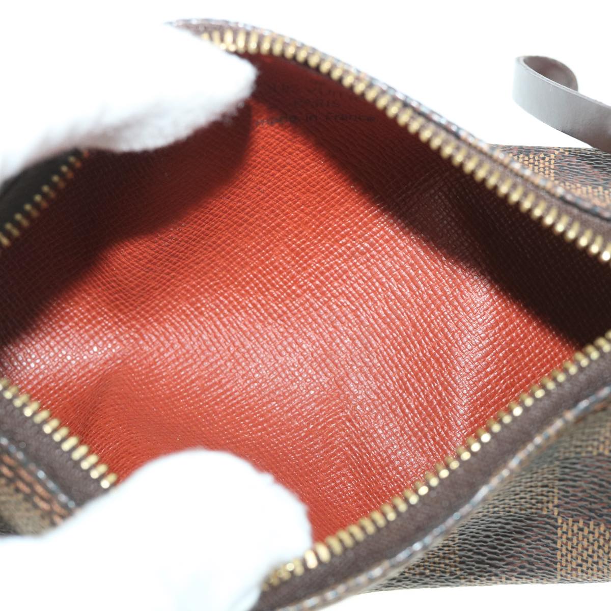 LOUIS VUITTON Damier Ebene Papillon Pouch LV 55069