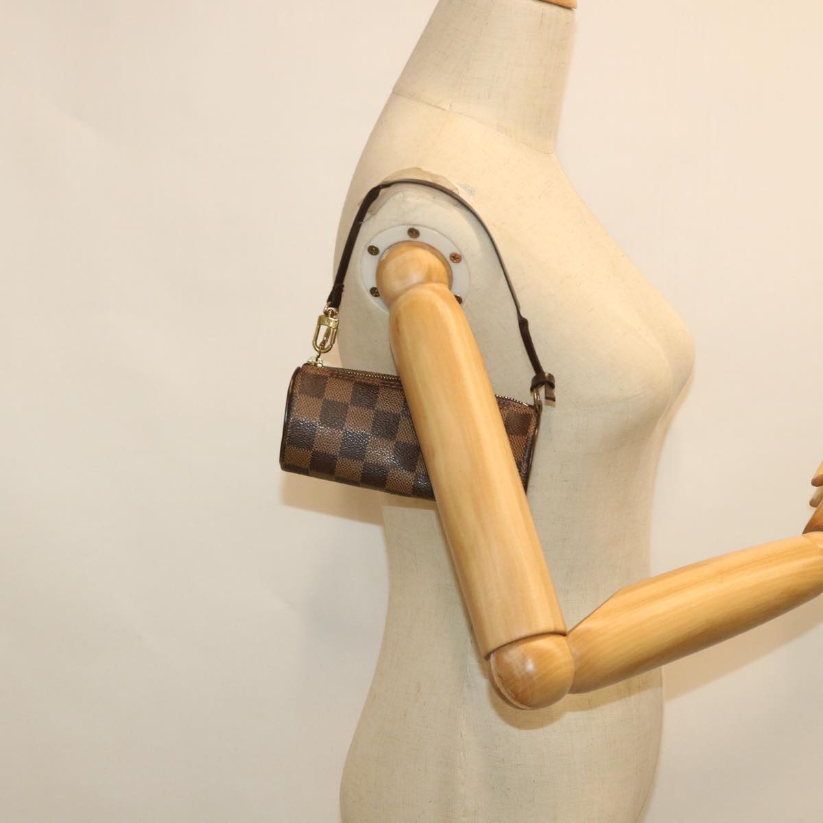 LOUIS VUITTON Damier Ebene Papillon Pouch LV 55069