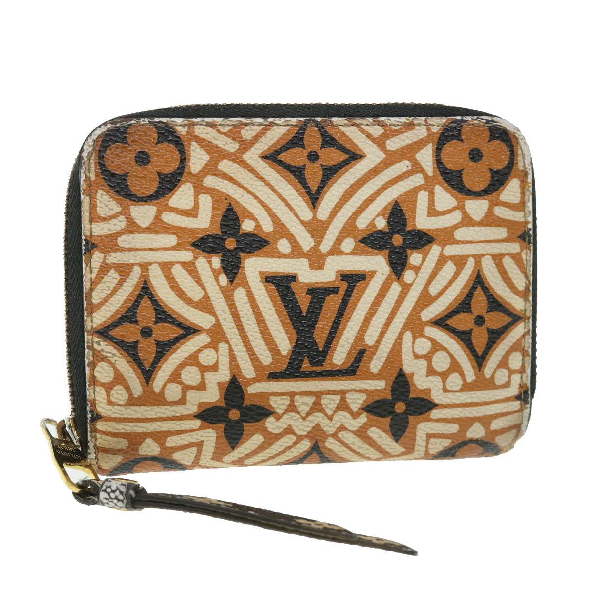 LOUIS VUITTON Monogram Giant Crafty Zippy Coin Purse Caramel M69496 55070
