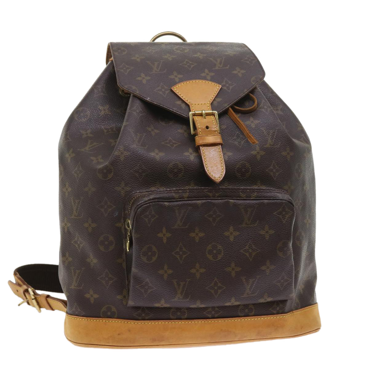 LOUIS VUITTON Monogram Montsouris GM Backpack M51135 LV 55075