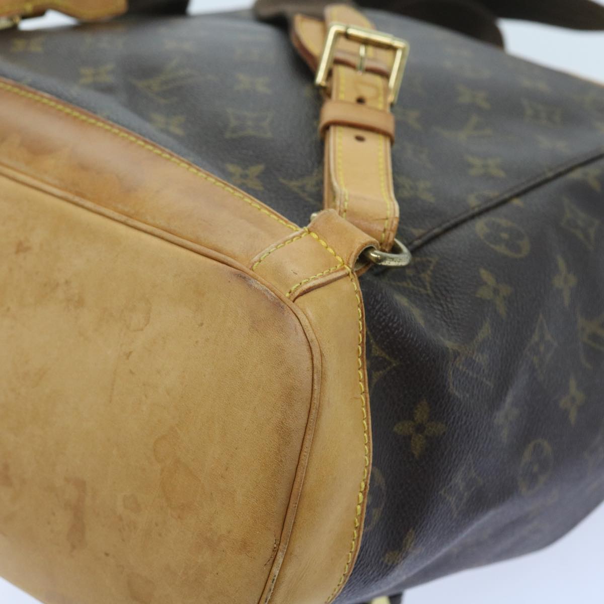 LOUIS VUITTON Monogram Montsouris GM Backpack M51135 LV 55075