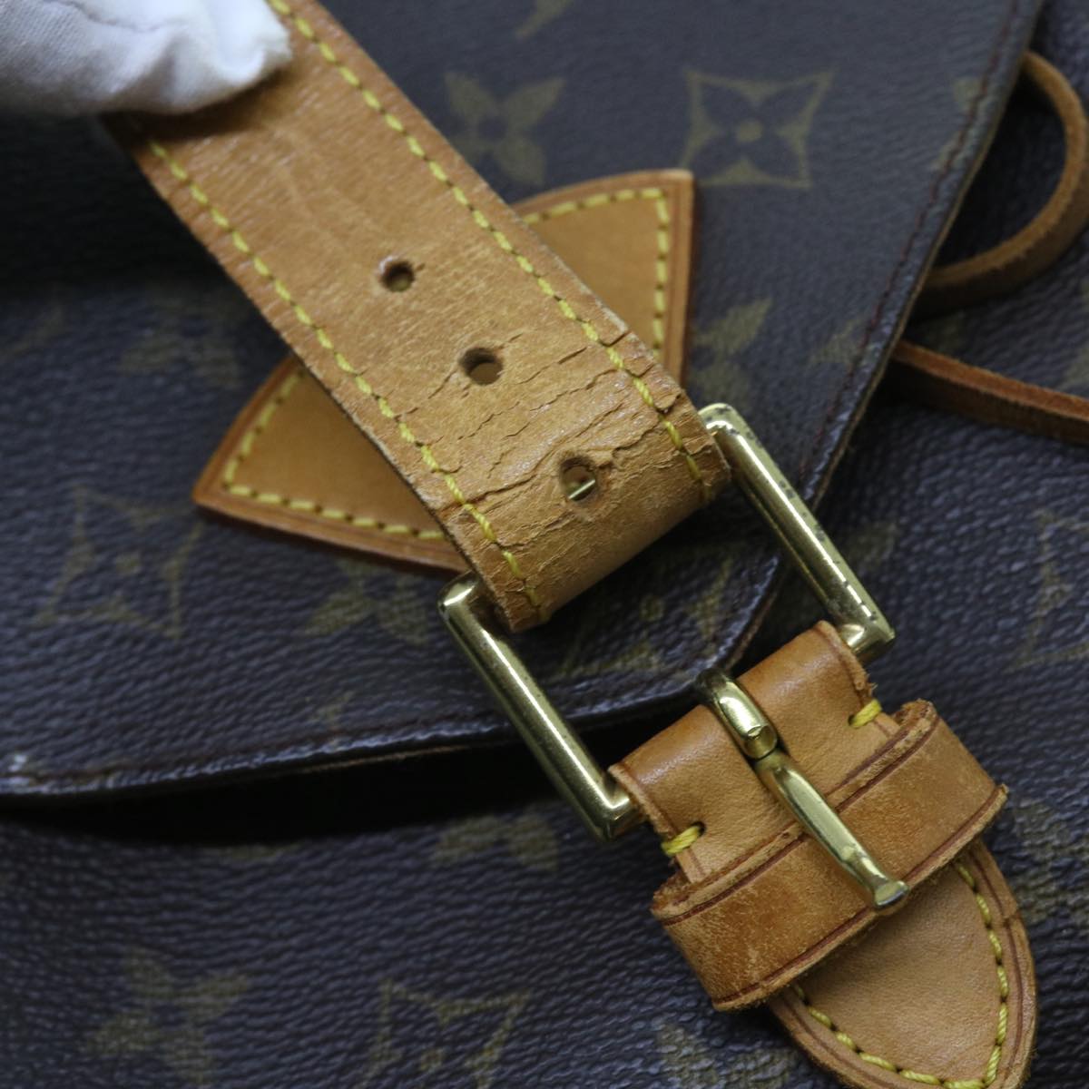 LOUIS VUITTON Monogram Montsouris GM Backpack M51135 LV 55075