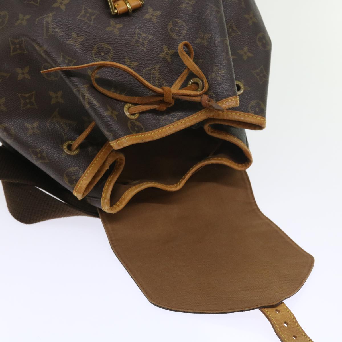 LOUIS VUITTON Monogram Montsouris GM Backpack M51135 LV 55075
