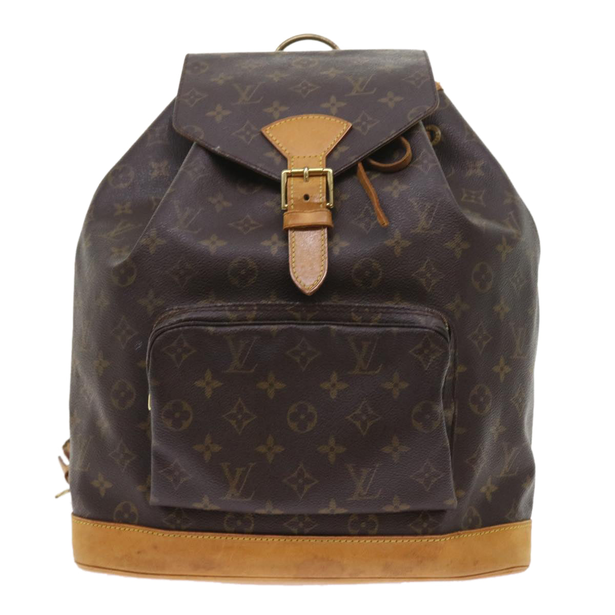 LOUIS VUITTON Monogram Montsouris GM Backpack M51135 LV 55075