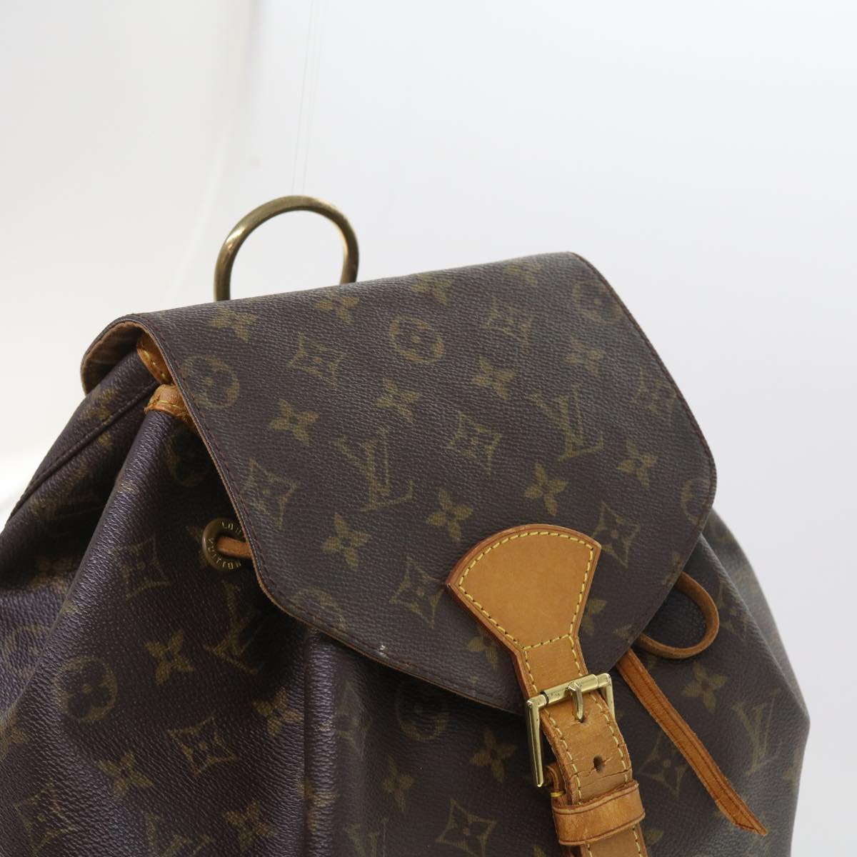 LOUIS VUITTON Monogram Montsouris GM Backpack M51135 LV 55075