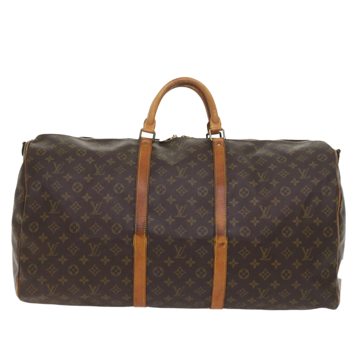 LOUIS VUITTON Monogram Keepall Bandouliere 60 Boston Bag M41412 LV 55086