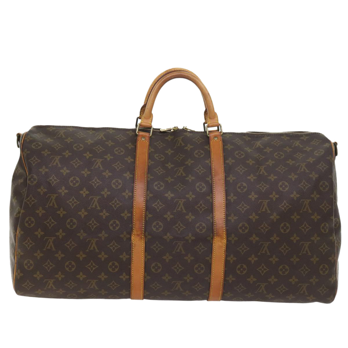 LOUIS VUITTON Monogram Keepall Bandouliere 60 Boston Bag M41412 LV 55086