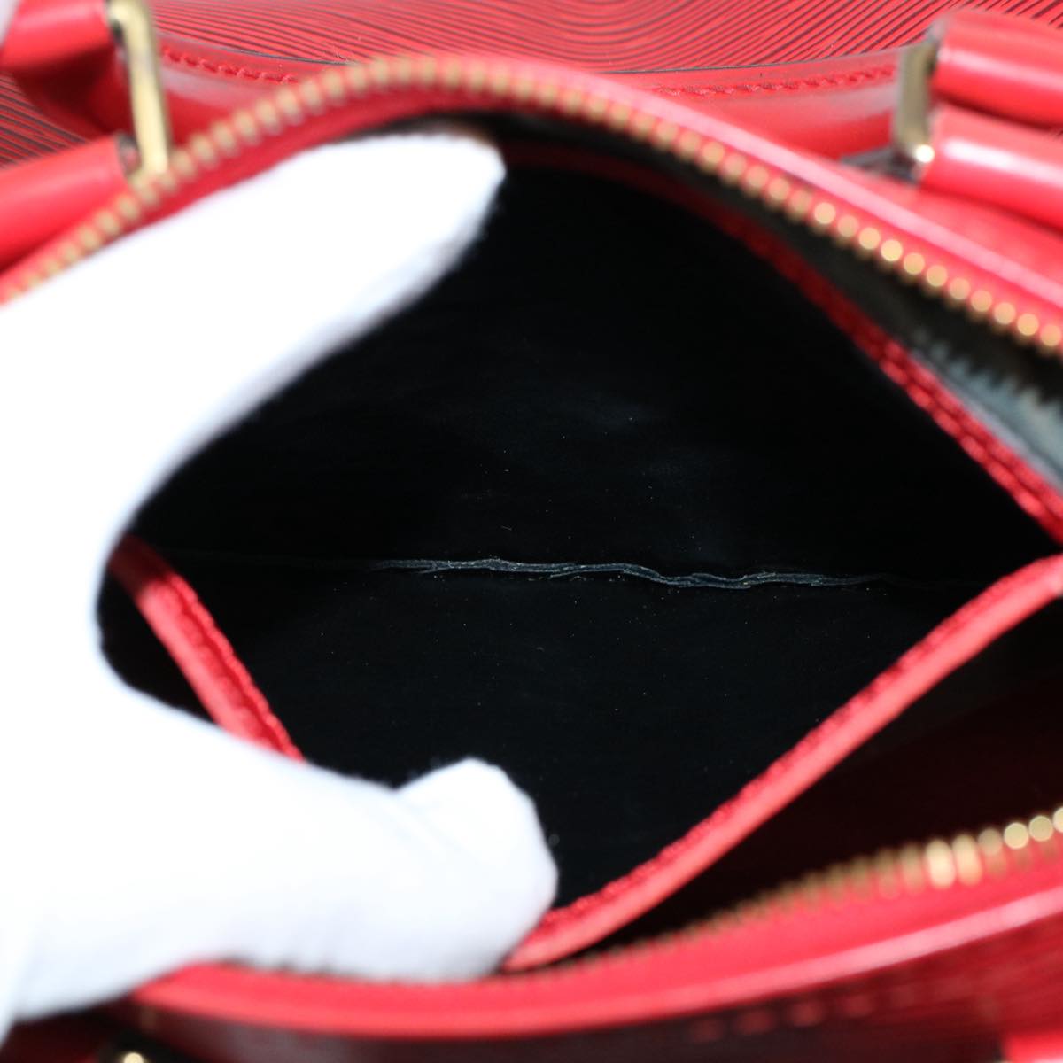 LOUIS VUITTON Epi Speedy 25 Hand Bag Castilian Red M43017 LV 55088
