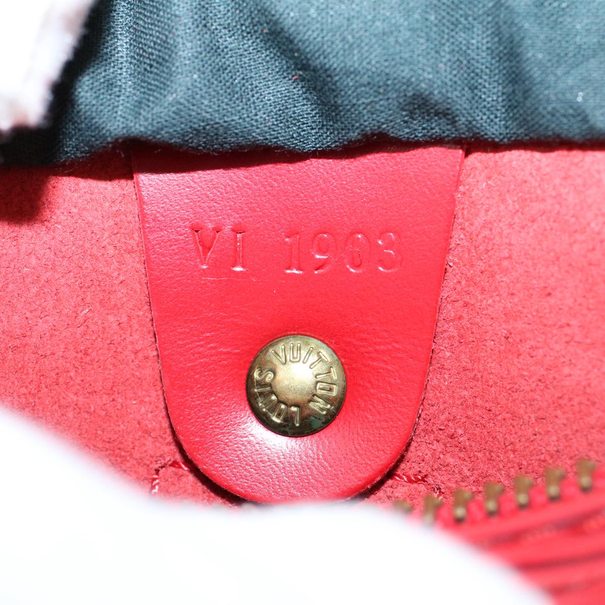 LOUIS VUITTON Epi Speedy 25 Hand Bag Castilian Red M43017 LV 55088