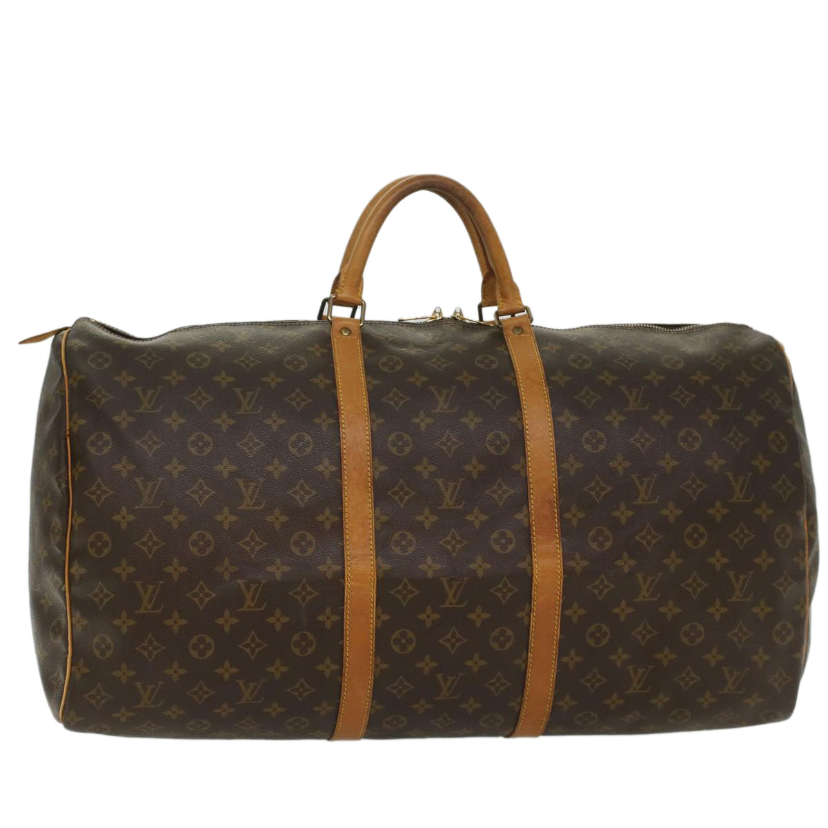 LOUIS VUITTON Monogram Keepall 60 Boston Bag M41422 LV 55098