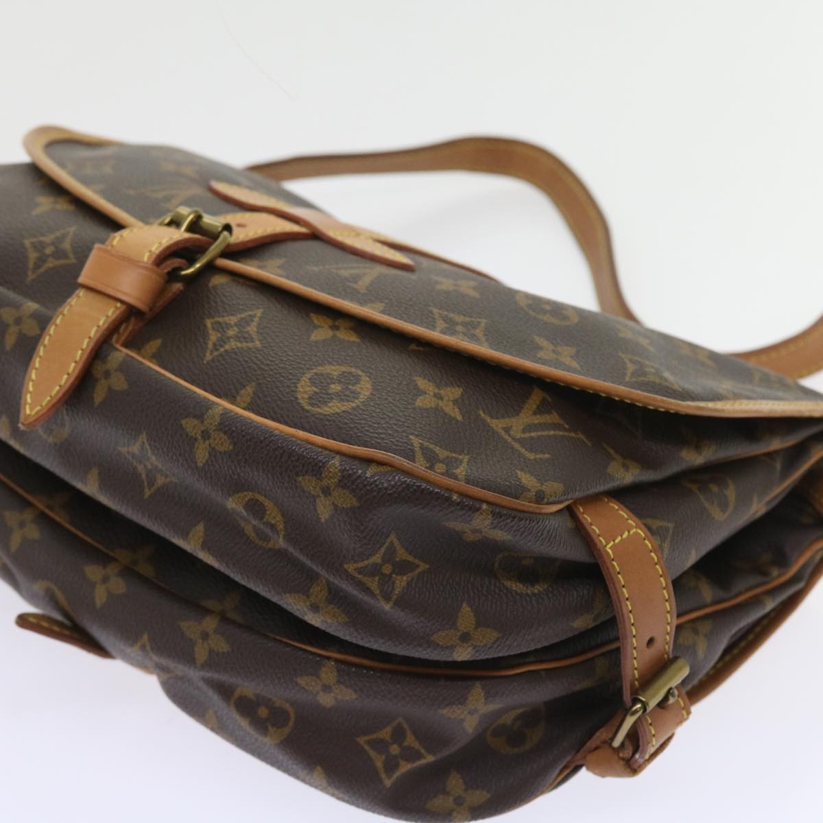 LOUIS VUITTON Monogram Saumur 30 Shoulder Bag M42256 LV 55101