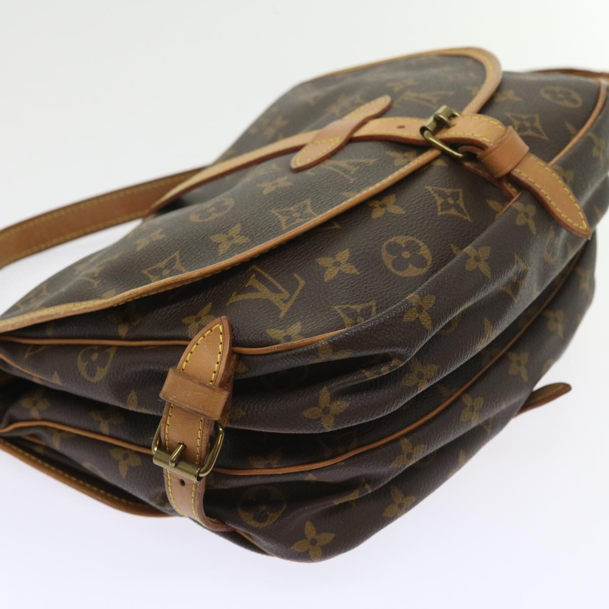LOUIS VUITTON Monogram Saumur 30 Shoulder Bag M42256 LV 55101