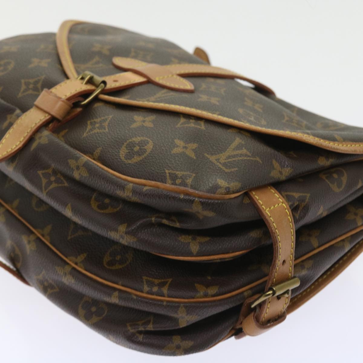 LOUIS VUITTON Monogram Saumur 30 Shoulder Bag M42256 LV 55101