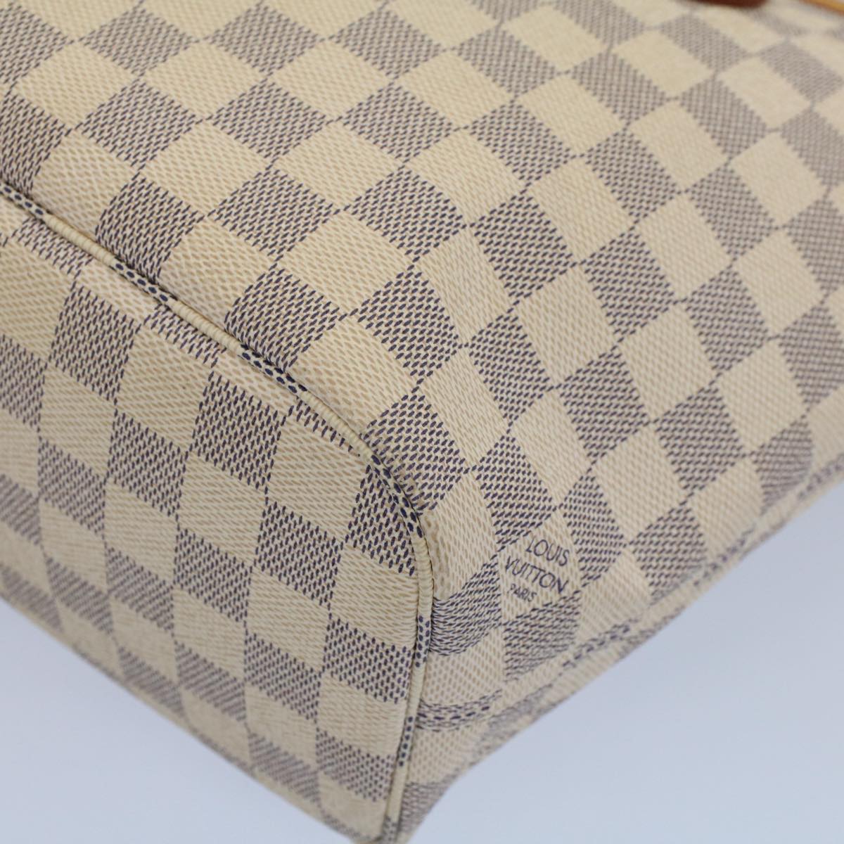 LOUIS VUITTON Damier Azur Neverfull PM Tote Bag N41362 LV 55104