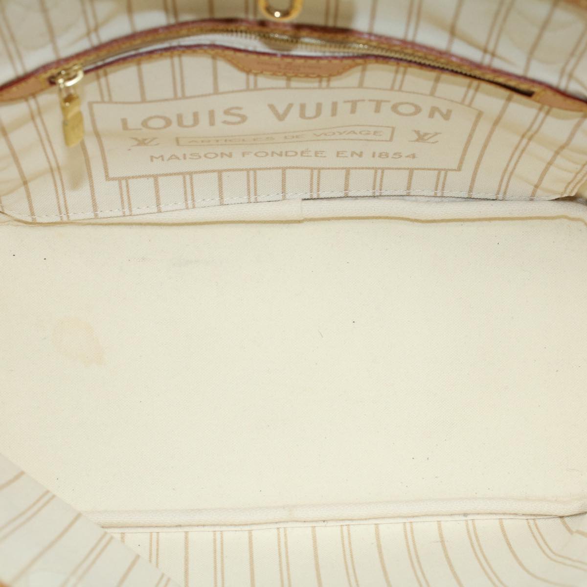 LOUIS VUITTON Damier Azur Neverfull PM Tote Bag N41362 LV 55104