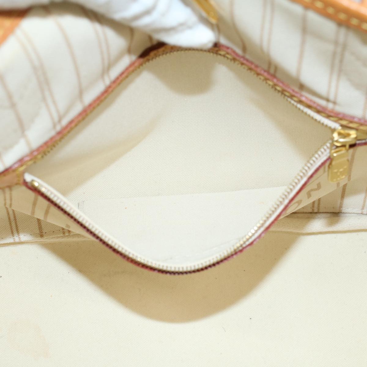 LOUIS VUITTON Damier Azur Neverfull PM Tote Bag N41362 LV 55104