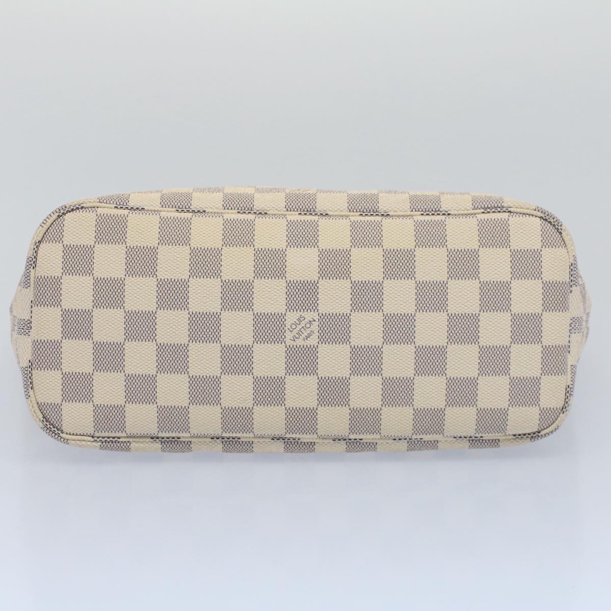 LOUIS VUITTON Damier Azur Neverfull PM Tote Bag N41362 LV 55104