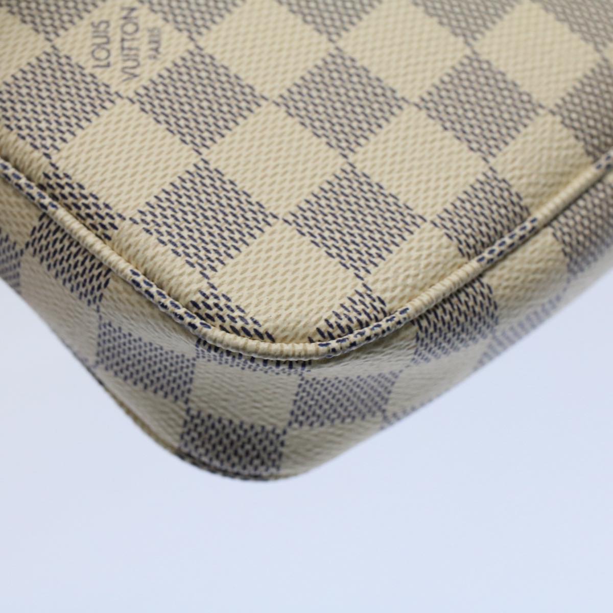 LOUIS VUITTON Damier Azur Pochette Accessoires Pouch N51986 LV 55108A