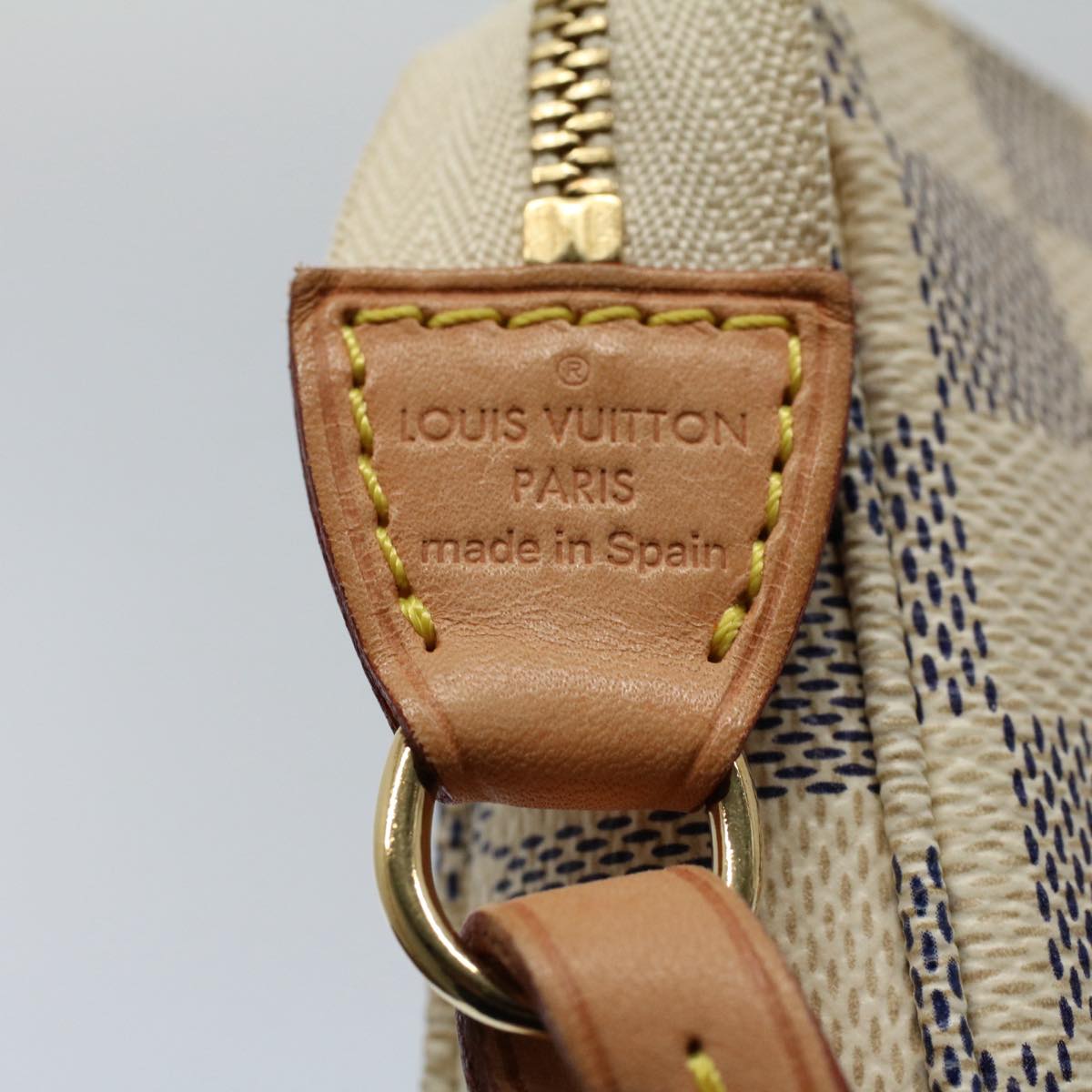 LOUIS VUITTON Damier Azur Pochette Accessoires Pouch N51986 LV 55108A