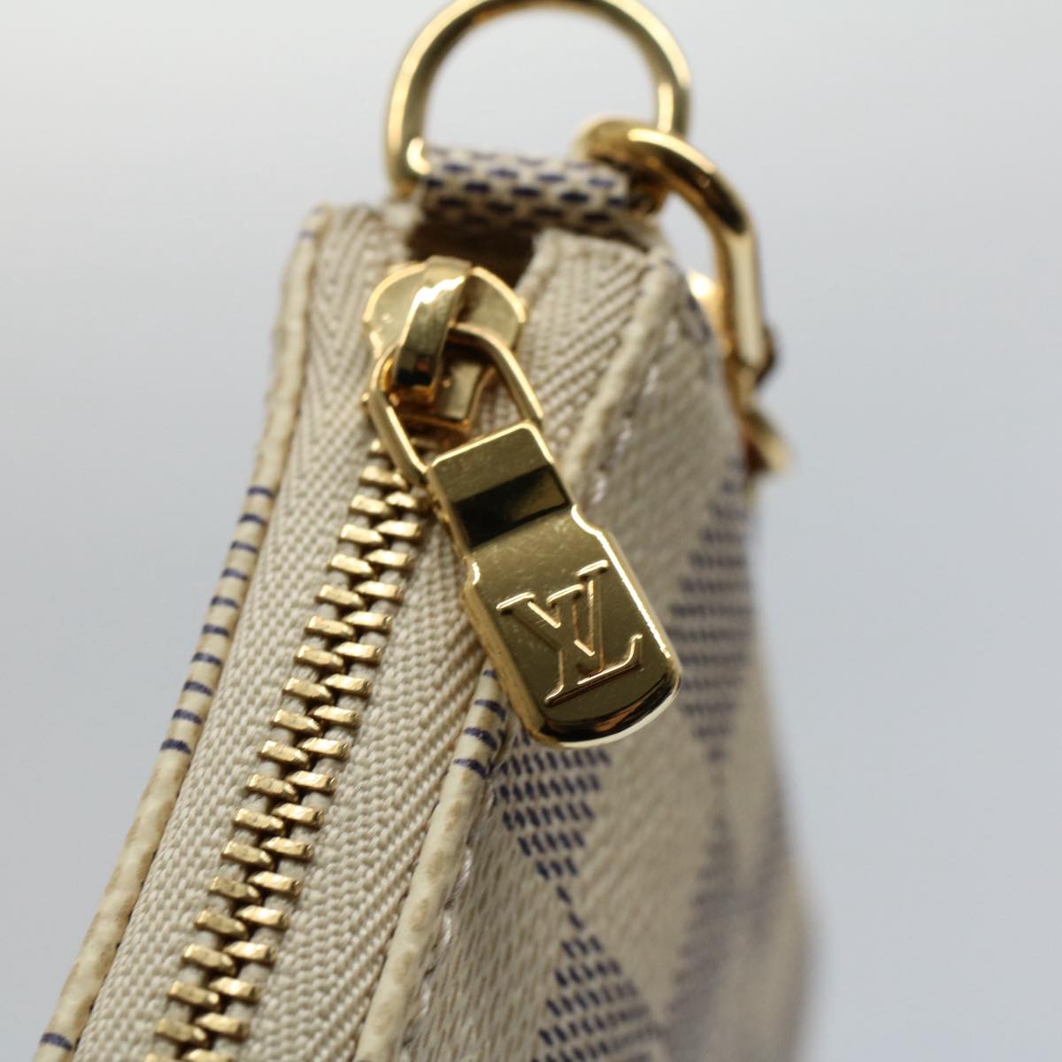 LOUIS VUITTON Damier Azur Pochette Accessoires Pouch N51986 LV 55108A
