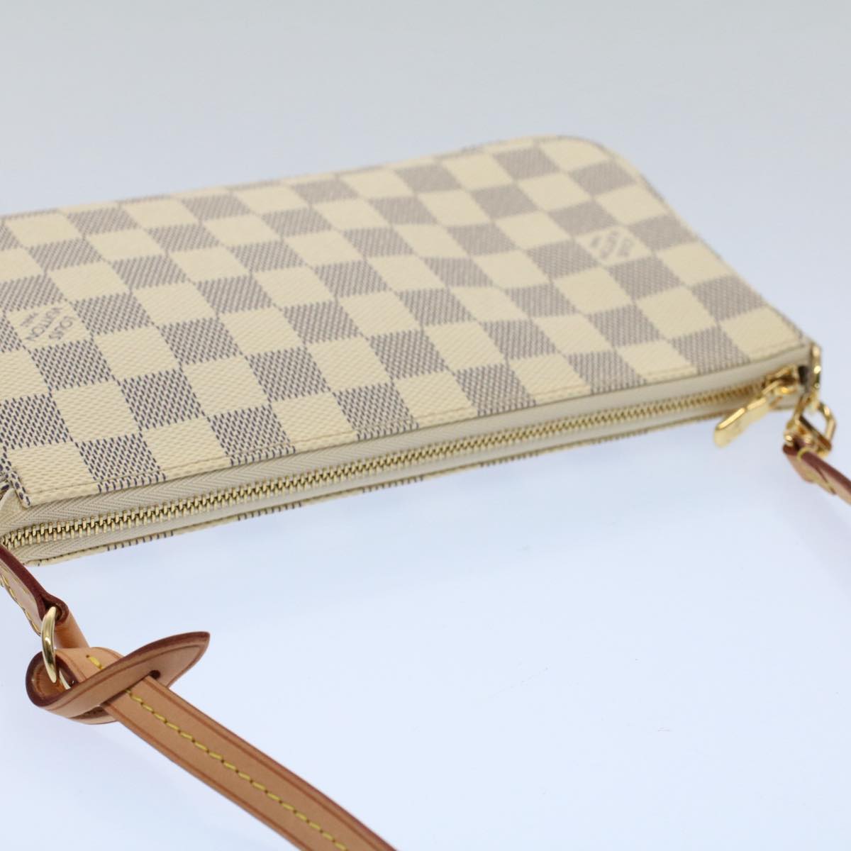 LOUIS VUITTON Damier Azur Pochette Accessoires Pouch N51986 LV 55108A
