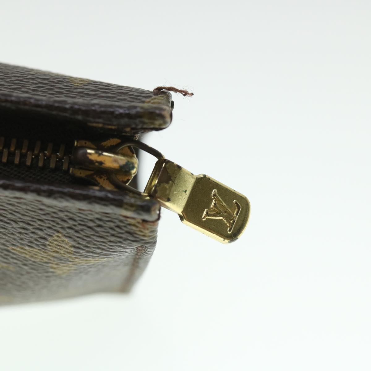 LOUIS VUITTON Monogram Poche Toilette 15 Pouch M47546 LV 55112